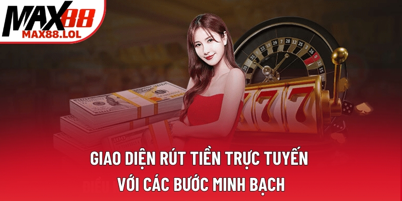 Giao diện rút tiền trực tuyến với các bước minh bạch Giao diện rút tiền trực tuyến với các bước minh bạch