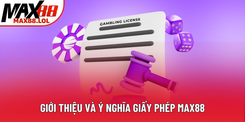 Giới thiệu và ý nghĩa giấy phép Max88